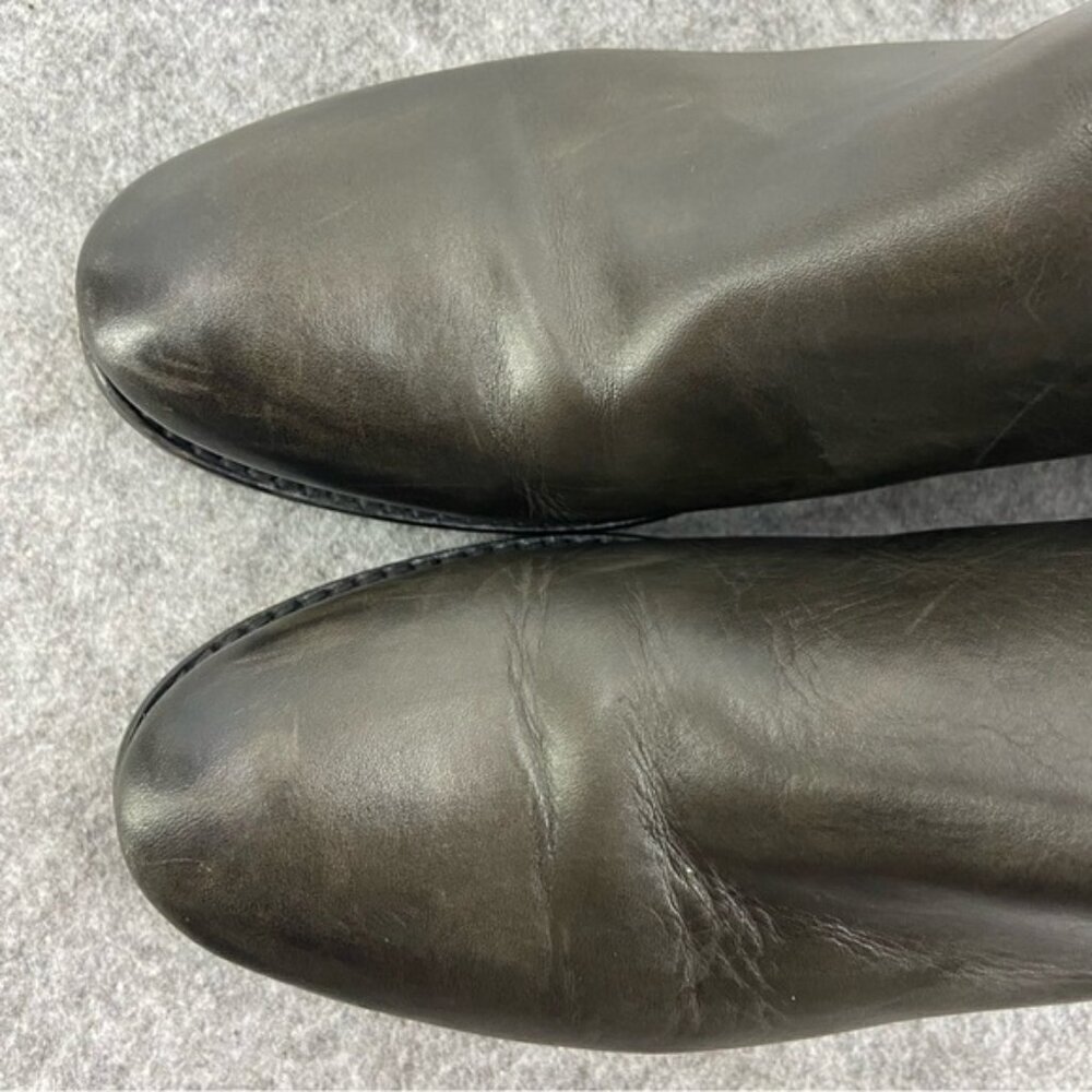 Ron White Gorgeous Dark Grey Leather Ankle Boots Women’s size 37 or US 6.5-7 - Picture 2 of 12